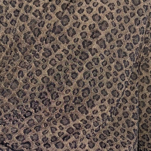 Cheetah Print loose button up - Picture 3 of 4